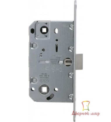 Замок міжкімнатний врізний AGB B011025041 Mediana Polaris 96 мм матовий хром, фото 3