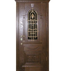 Вхідні двері Тернопіль зі склом та куванням Вхідні двері Тернопіль зі склом та куванням