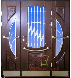 Вхідні двері Весна зі склопакетом та куванням Вхідні двері Весна зі склопакетом та куванням