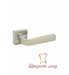 Ручки дверные Safita 226 R40 МSN матовый никель / хром Ручки дверные Safita 226 R40 МSN матовый никель / хром